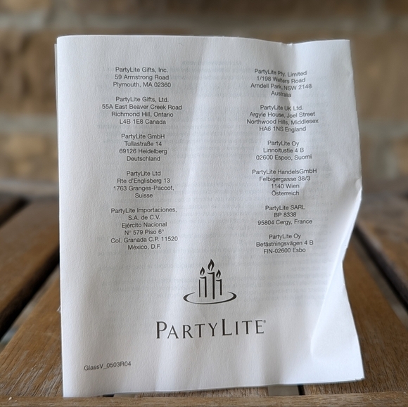 Partylite Herbal Spring Etched Votive Holder Pair Retired NIB P8469 - Picture 10 of 10